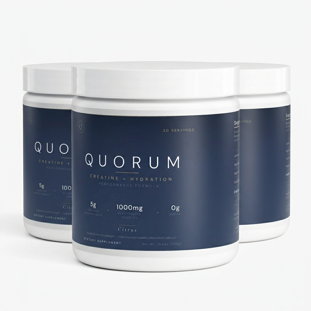 (3 Pack) Quorum™ — Full-Dose Creatine + Precision Electrolytes