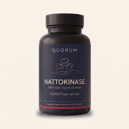 Quorum Nattokinase 10,000 FU bottle front view