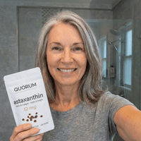 Customer selfie showing skin results