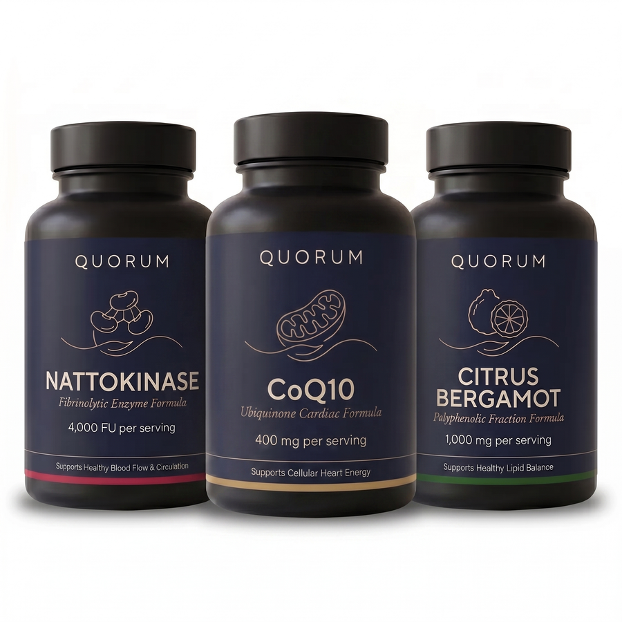 Quorum Heart Stack — Nattokinase, CoQ10 & Citrus Bergamot
