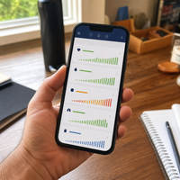 Customer lab results before and after